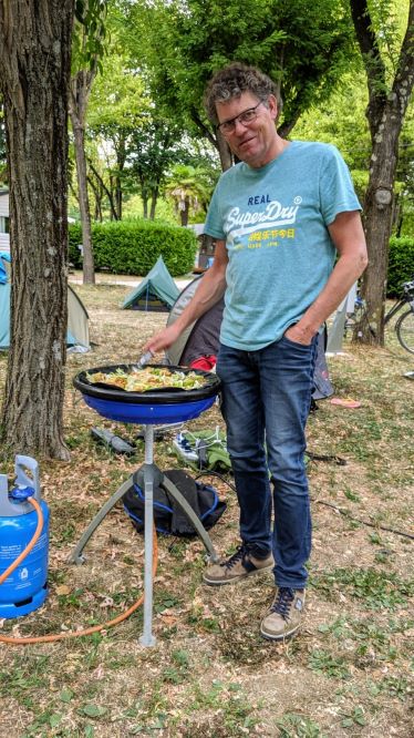 Op de camping Martin